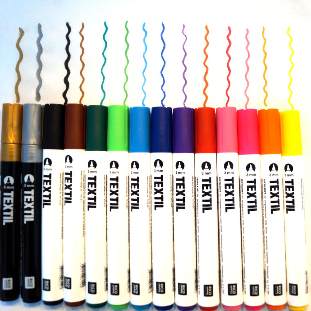 Textielstiften Verf Stempels Textielstiften Verf Stempels