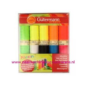 Gutermann creativ Neon 10 spoelen 100 meter art. nr. - 10037
