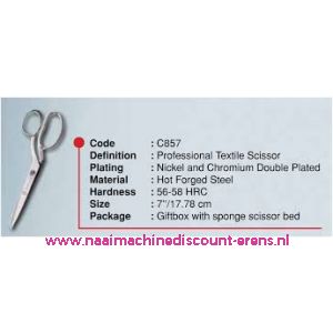 SINGER C 857 textielschaar 7" - 17 cm