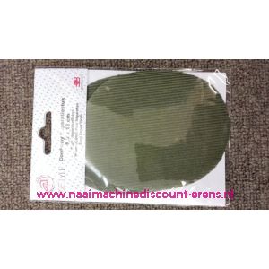 Mos groen Rib Fluweel Elleboogstuk - 10332