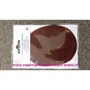Beige Rib Fluweel Elleboogstuk - 10334