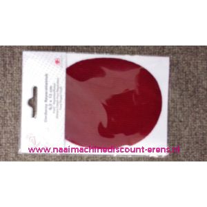 Bordeaux rood Rib Fluweel Elleboogstuk - 10337