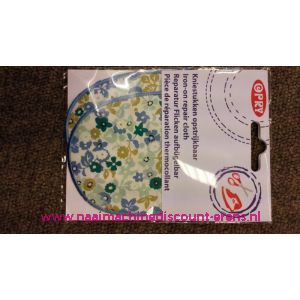 OPRY blauw-groen bloem kniestuk - 10338