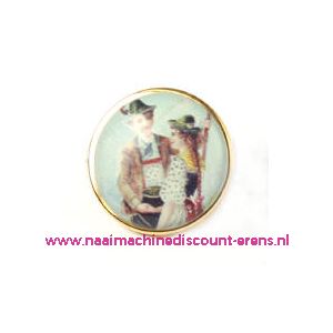 Knöpfe . Postkartenmotive . Art-Nr. 2852-49/32" 6 Stuks - 10496