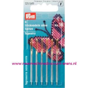 Borduurnaalden "Zonder" Punt Staal No.16 Zi/Goud-Kleurig prym art.nr. 125549