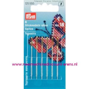 Borduurnaalden "Zonder" Punt Staal No.18 Zi/Goud-Kleur prym art.nr. 125555 