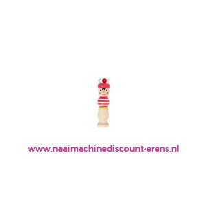 Punnikpopje Hout Beschilderd Karl art. nr.38000.001 - 10809