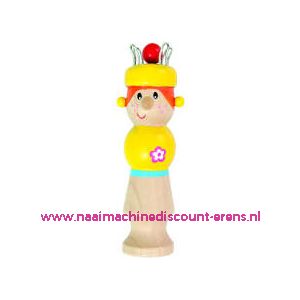 Punnikpopje Hout Beschilderd Cathy art. nr. 38000.003 - 10811