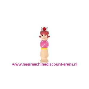 Punnikpopje Hout Beschilderd Sylvie art.nr. 38000.004 - 10812