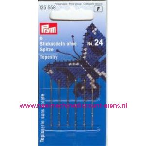 Borduurnaalden "Zonder" Punt Staal No.24 Zi/Goud-Kleur prym art.nr. 125558 