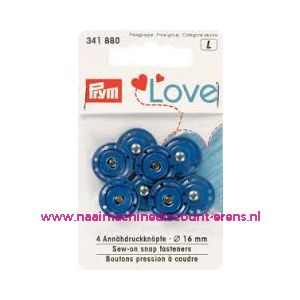 Prym Aannaaidrukknopen LICHT BLAUW art.nr. 341903