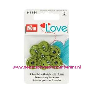Prym Love Aannaaidrukknopen GROEN art.nr. 341884 