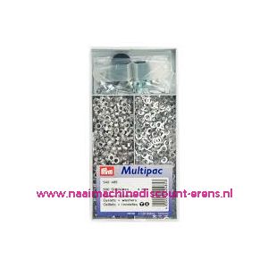 Ringen met Schijven 5 mm 500 stuks Zilverkleurig Prym art.nr. 542420 