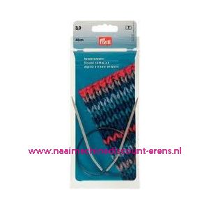 Rondbreinaalden Alu Grijs 40Cm 3,00 Mm Prym art. nr. 211230 / 001156