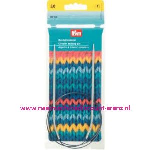 Rondbreinaalden Alu Grijs 50Cm 3,00 Mm Prym art. nr. 211231 / 001157