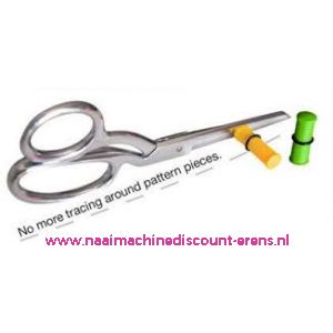 Magnetische afstandsgeleider voor scharen