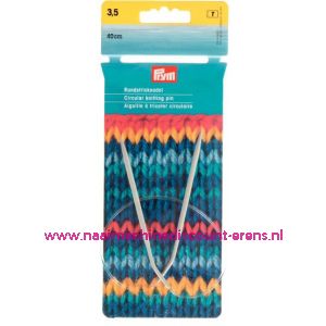 Rondbreinaalden Alu Grijs 40Cm 3,50 Mm Prym art. nr. 211245 / 001161