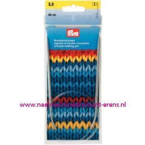 Rondbreinaalden Alu Grijs 80Cm 3,50 Mm Prym art. nr. 211249 / 001163