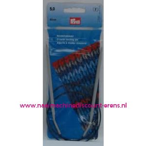 Rondbreinaalden Alu Grijs 80Cm 5,00 Mm Prym art. nr. 211294 / 001174