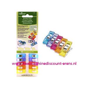 Clover Wonder Clips 10 stuks Assorti art. nr. 3185