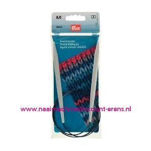 Rondbreinaalden Kst Grijs 80Cm 8,00 Mm Prym art. nr. 211352 / 001179
