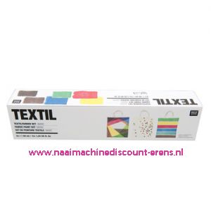 Textilverfset "Basic" Rico design 40 ML 6 Stuks - 11797