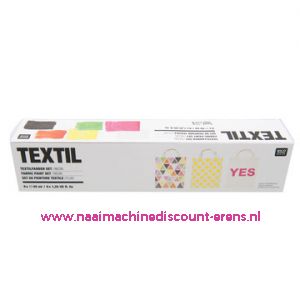 Textilverfset "NEON" Rico design 40 ML 6 Stuks - 11802