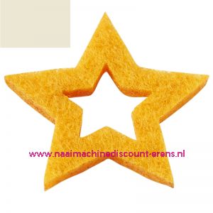 Vilt sterren open 3437520 schelpwit 3 Cm 12 stuks - 12192