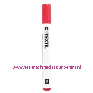 Textile Marker Light Fabric Red "RICO" - 12258