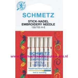 schmetz stick-nadel embroidery needle 130/705 H-E 75-90 - 12326