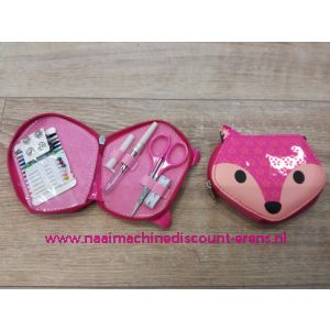 Naaisetje compact vos rose 