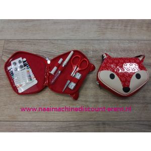 Naaisetje compact vos rood 