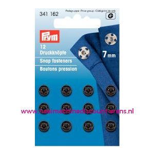 Drukkers Ms Zwart 7 Mm prym art.nr. 341162 