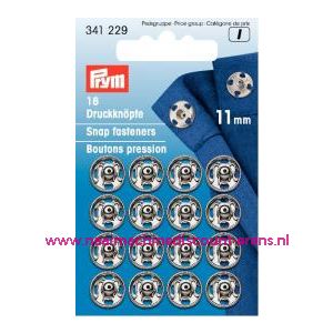 Drukkers Ms Zilverkl. 11 Mm prym art.nr. 341229 