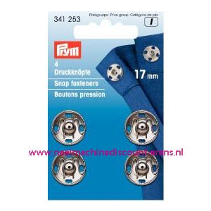Drukkers Ms Zilverkl. 17 Mm prym art.nr. 341253