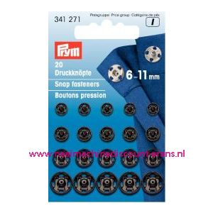 Drukkers Ms Zwart 6-11 Mm prym art.nr. 341271 