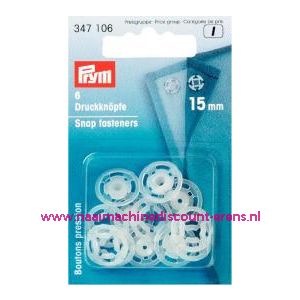 Drukkers Transparant 15 Mm prym art.nr. 347106