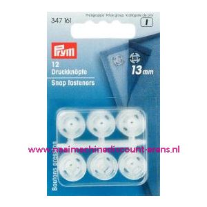 Drukkers Transparant  13 Mm prym art.nr. 347161 