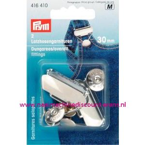 Garnituren Voor Tuinbroek. St Zilverkl. 30 Mm prym nr.416410 - 1369