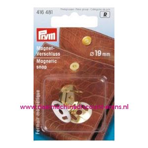 Magneetsluiting Goudkleurig 19 Mm Prym art.nr. 416481 