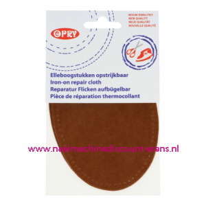 OPRY ELLEBOOGSTUKKEN LICHT BRUIN