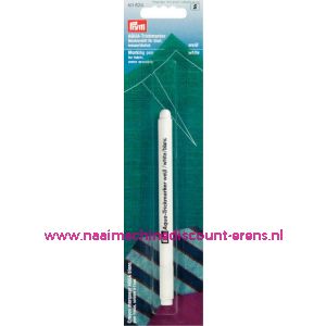 Aqua-Markeerpen Wit Uitwasbaar prym art.nr.611824 - 1508