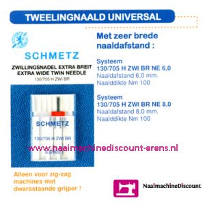 Tweeling Universal 130/705 H-ZWI-80  2,5 mm. - 1720