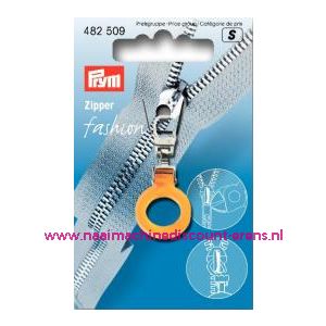 Modische Schuiver rond "geel transparant" prym art.nr. 482509 