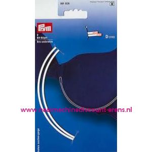 Bh-Beugel Maat D 110 Wit Goldzack art. nr. 991808 - 26 Cm lengte