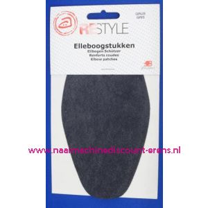 Elleboogstuk DONKER GRIJS 9 x 18 Cm - 2599