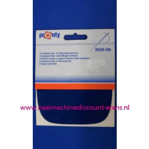 Kniestuk KOBALT BLAUW 11 x 10 Cm - 2612