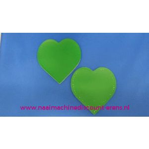 Kniestuk HARTJE GROEN 10 x 10 Cm - 2630