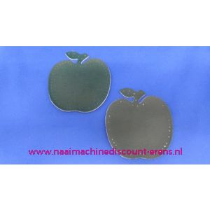 Kniestuk APPEL DONKER GROEN 9,5 x 10 Cm - 2638