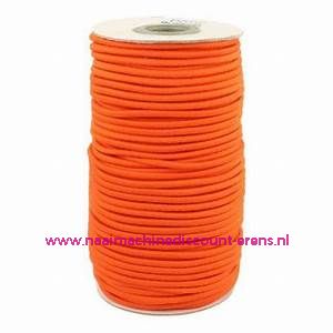 Elastiek Koord 3 Mm per meter "Oranje"